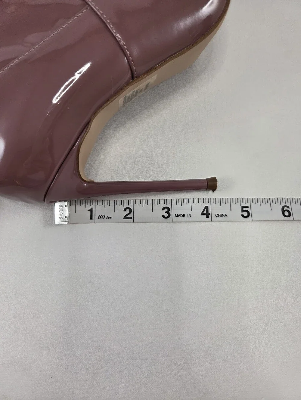 Steve Madden VAVA Mauve Patent Thigh High Boots, 6.5